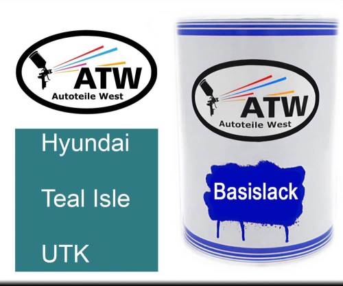 Hyundai, Teal Isle, UTK: 500ml Lackdose, von ATW Autoteile West.